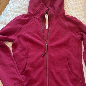 Lululemon Athletica Magenta Zip-Up Jacket